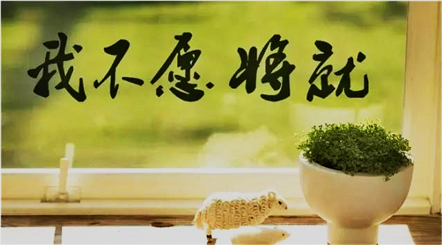 “別湊合啦，將就君！”